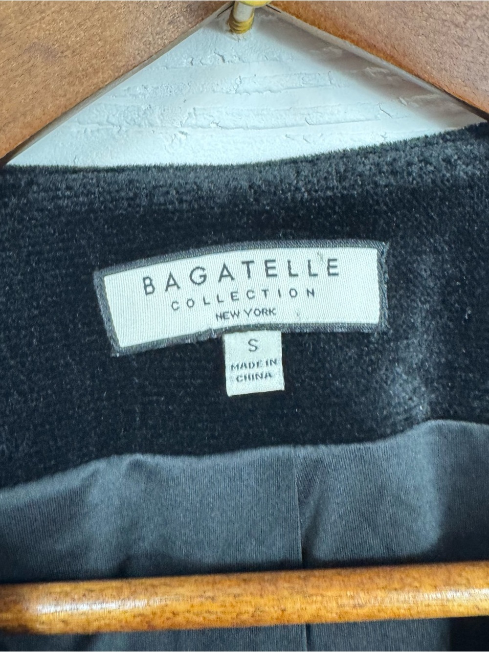 Bagatelle Black Velvet Vest with Heart Rhinestone Buttons Western - Picture 2 of 6